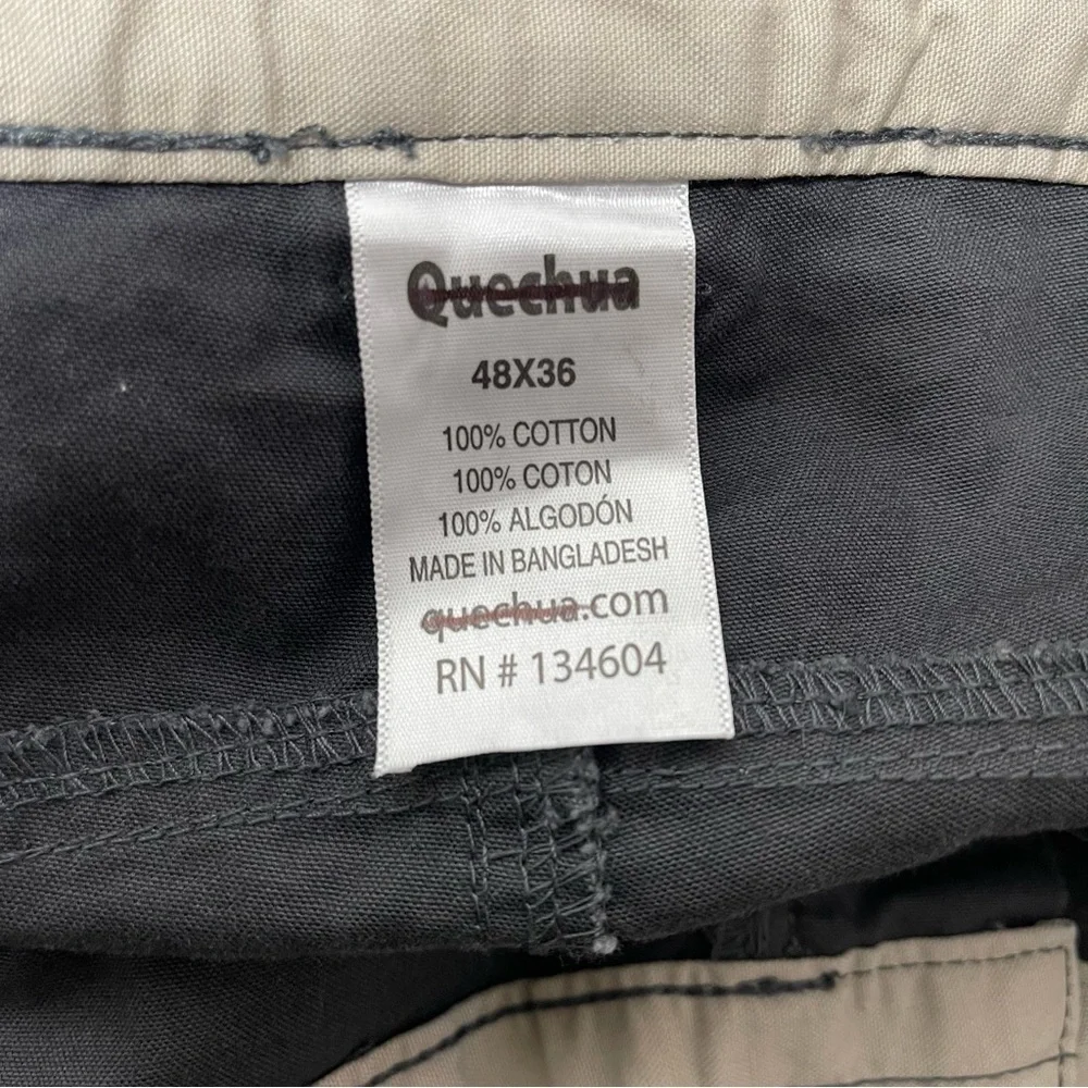 Quechua Men's Hiking Pants Double Knee Outdoor Active Size 48x36
